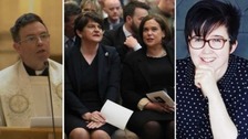 Priest confronts politicians at Lyra McKee's funeral